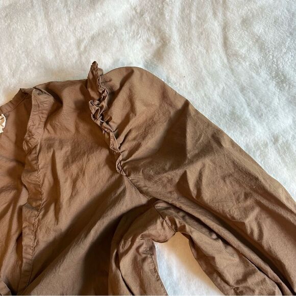 Nation LTD Brown Tiered Dalia Victorian Dress Women's Size Small - Picture 12 of 15